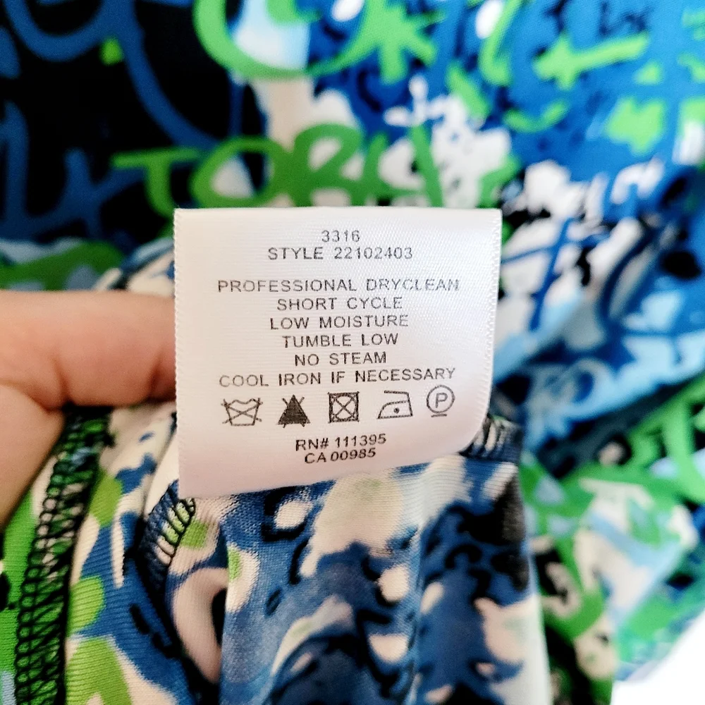 Tory Burch‎ 100% Silk Graffiti Dress